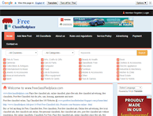Tablet Screenshot of freeclassifiedplace.com